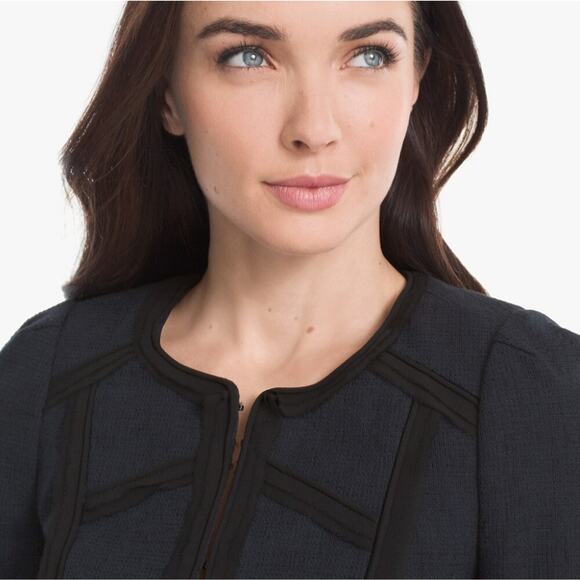 White House Black Market Crop Tweed Jacket - Picture 3 of 11